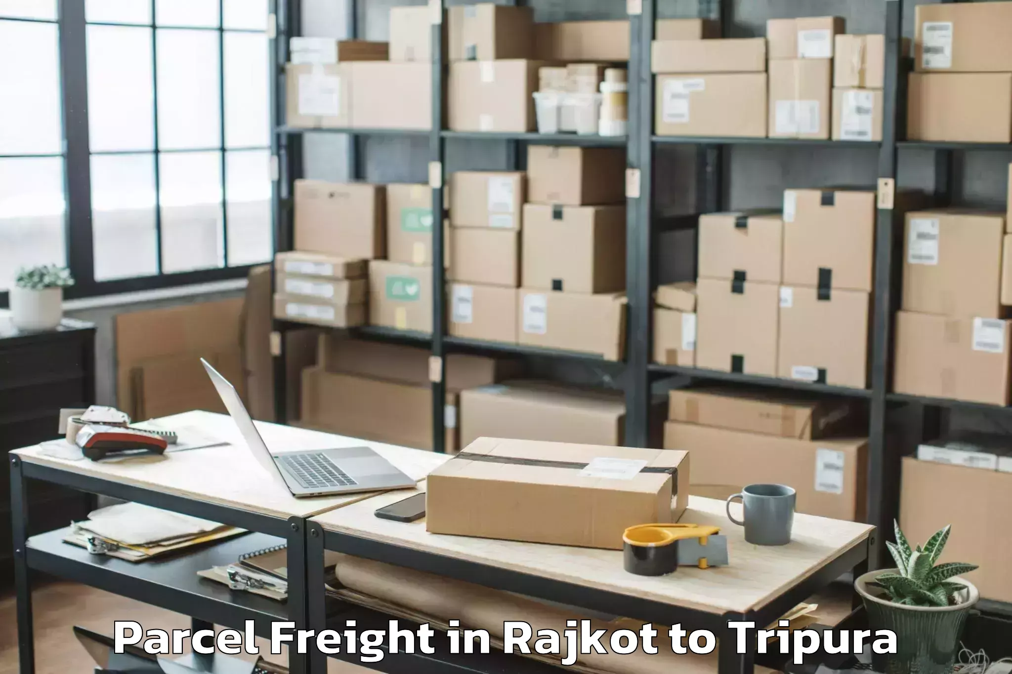 Discover Rajkot to Belonia Parcel Freight